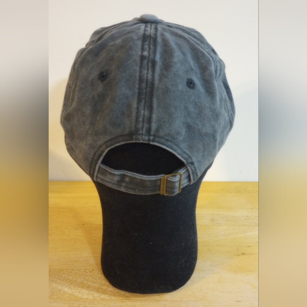 Gray Distressed Bride Adjustable Ballcap 100% Cot… - image 4